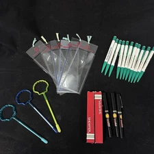 Big lot of Vintage Shell Oil Advertising  Pens and Bookmark/ ruler / Magnifier