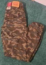 NWT Camouflage Levis Jogger Pants Boys 14 Elastic w Drawcords Athletic T12 