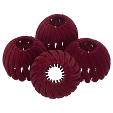 Bird Nest Magic Hair Clip, Hairs Maker Ponytail Holder (4 Pack, Burgundy)