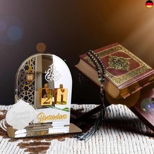 Ramadan Kalender Aus Holz – 30 Tage Countdown Bis Eid, 22x22cm, Für Zuhause & Familie