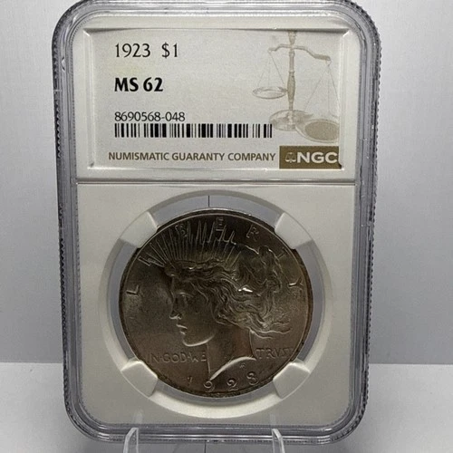 New Listing1923 $1 Peace Dollar MS62