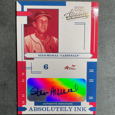 Playoff 2004 Absolute Memorabilia Absolutely Ink Stan Musial AI-113 Auto /100