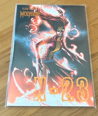 2023 Fleer Ultra Marvel Wolverine Orange Foil X-23 /25 x-8