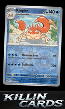 Reverse Holofoil Kingler 099/165 Pokemon Uncommon SV: Scarlet & Violet 151 Card