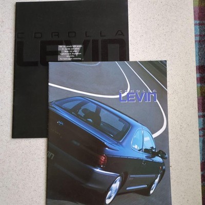 Toyota Corolla Levin Brochure Catalog 1991-93 2-Volume Set