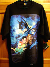 Batman Forever 1995 Sun XL Vintage T-shirt Robin Two Face Riddler w/Tags