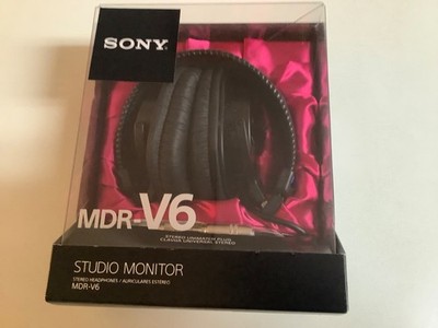 Sony MDR-V6 Over the Ear Headphones - Black for sale online | eBay