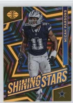 2024 Panini Illusions Shining Stars Gold 20/25 Micah Parsons #20 0b6c