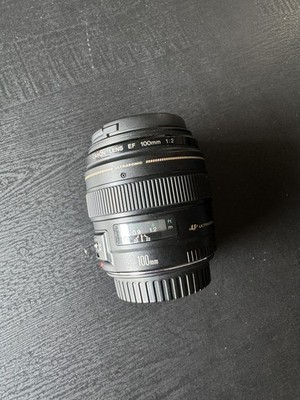 Canon EF 100mm F2 USM Camera Lens Black