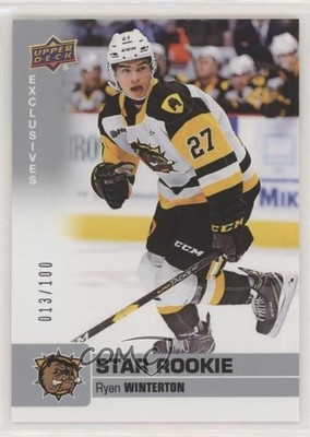 2019-20 Upper Deck CHL Star Rookie SP Exclusives 13/100 Ryan Winterton #384 5gf