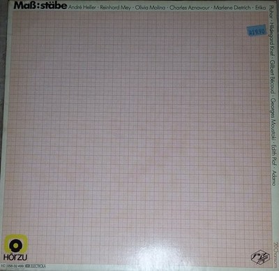 Various - Maß:Stäbe Pop Chanson LP Comp Schallplatte 190263