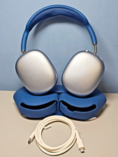 Apple Airpods Max - Sky Blue - A2096 - w/ Case  Power cord Pre-Owned Tested 