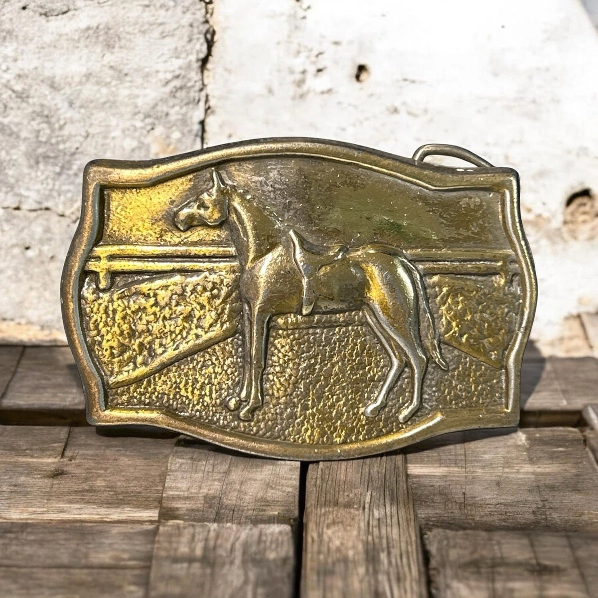 Horse Belt Buckle In Vintage Belt Buckles for sale - eBay