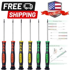 Screwdriver SET OF 6 - Magnetic Flathead and Phillips With NON-SKID Handle in...