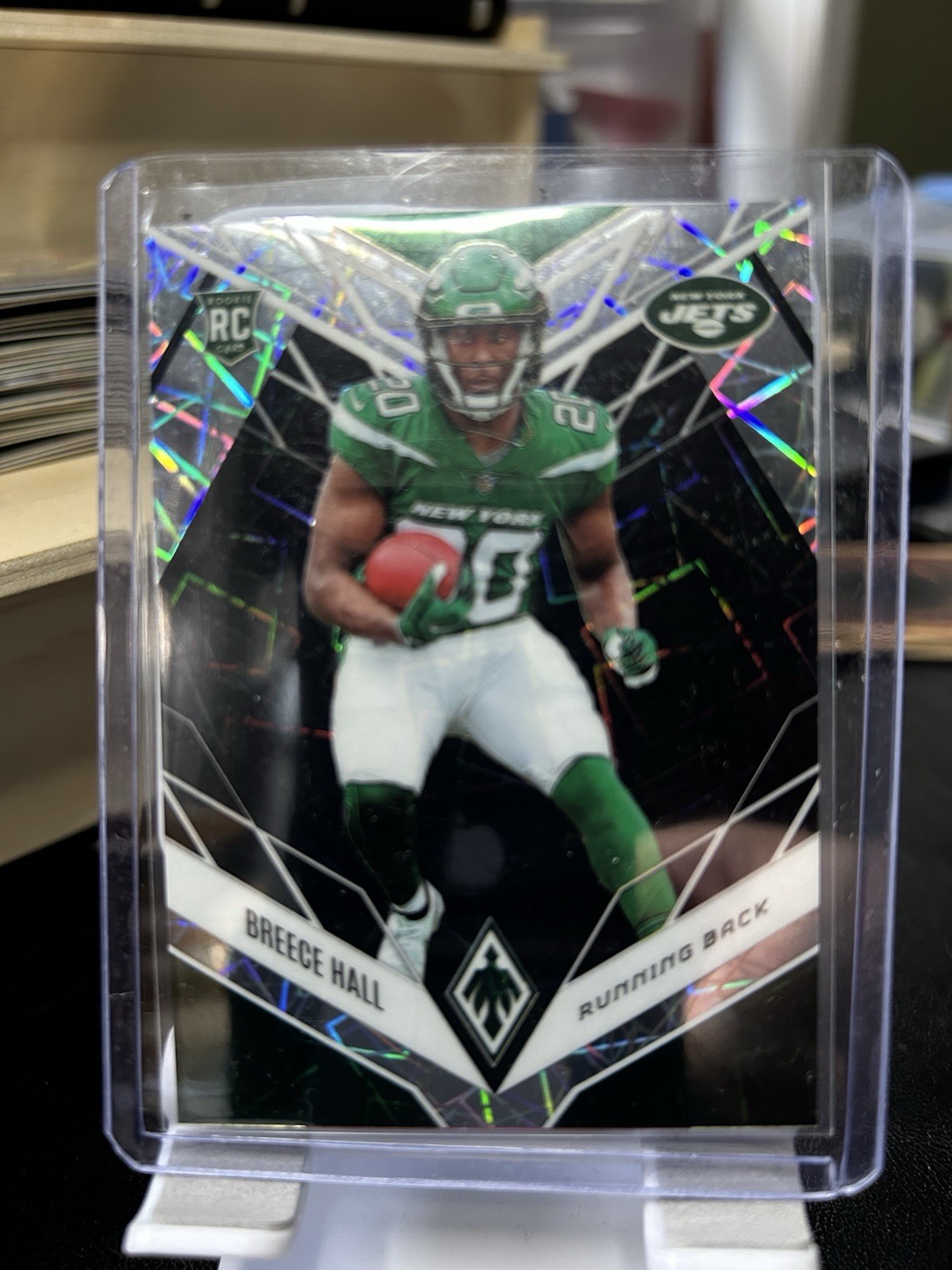 2022 Panini Phoenix Breece Hall #114 Black Lazer Rookie /10 (RC)