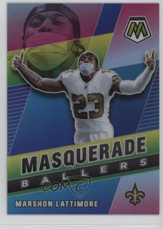 2021 Panini Mosaic Masquerade Ballers Marshon Lattimore #MB-25
