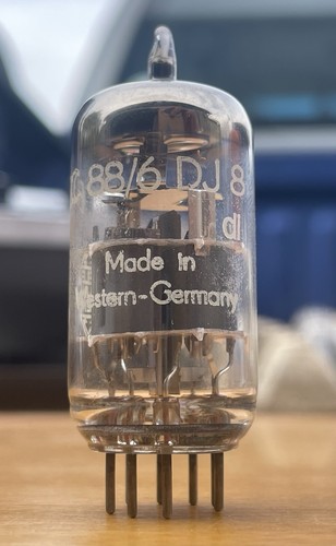 Strong 1962 dl Telefunken 6DJ8 ECC88 Preamp Tube Germany