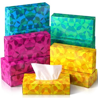 12 Packs 1560 Sheets Soft Tissues 2 Ply 130 Sheets Per Household Tissues Bulk...
