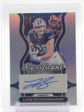 LUKE SCHOONMAKER 2024 PRIZM SIGNIFICANT SIGNATURES SILVER AUTO COWBOYS A Q5454