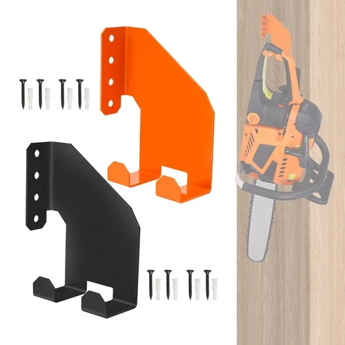 Heavy Duty Large Chainsaw Hanger Wall Mount Double Hook Storage Rack for Garage