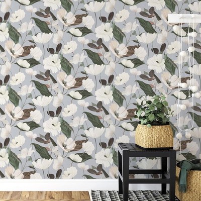 Erismann 1050831 Secret Garden Fairy Blossom Grey Floral Wallpaper