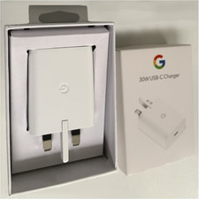 30W Google PD Fast Charger USB-C Fits Pixel 8 7 6 5 + Genuine UK Plug