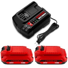 2 PACK 20V V20 4.0Ah Battery CMCB204 for CRAFTSMAN V20 Cordless Power Tools
