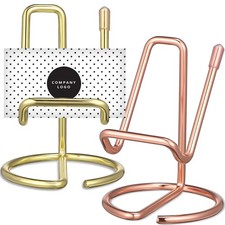  2Pcs Mobile Phone Stand Metal Phone Bracket Business Card Holder Desk