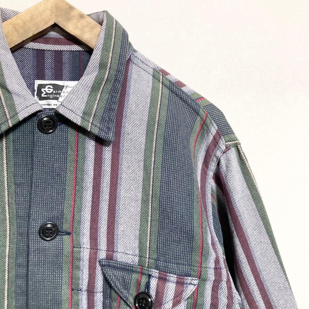 Engineered Garments Multi-Stripe Jacket Men’s M O… - image 3