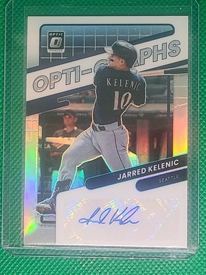Jarred Kelenic Auto Seattle 2022 Donruss Optic Opti-Graphs Signed Auto