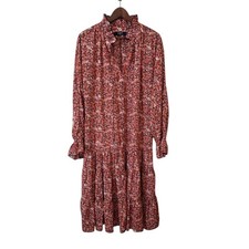 o.p.t Long Sleeve Floral Printed Maxi Dress size M_2_4827_4