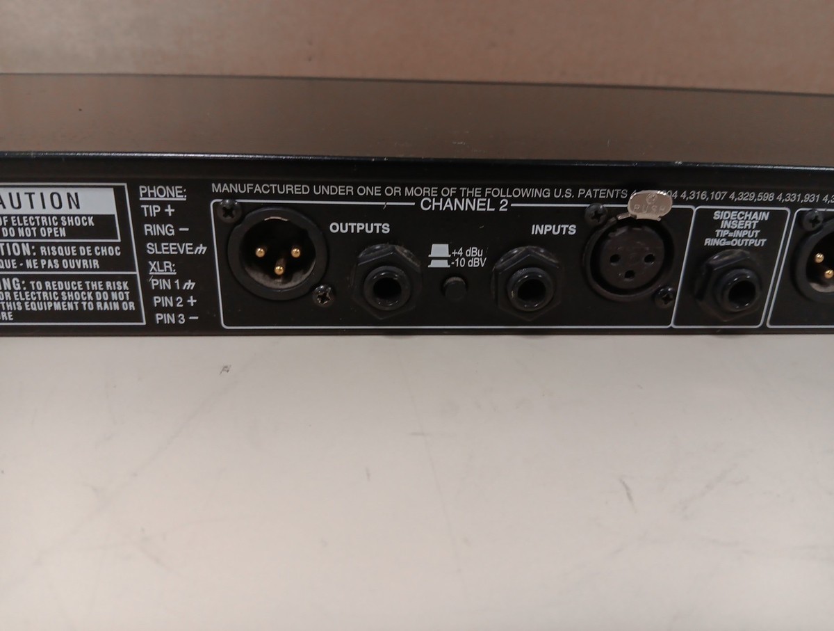 dbx 166XL Stereo Dynamics Processor Over Easy Compressor Limiter