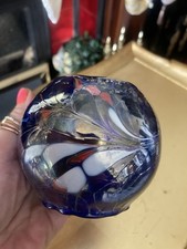 Candle Holders Blue Glass