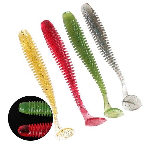 Leurres Souples Lucky John Tioga - 7,4 Cm (2,9 Pouces) - Lot De 7