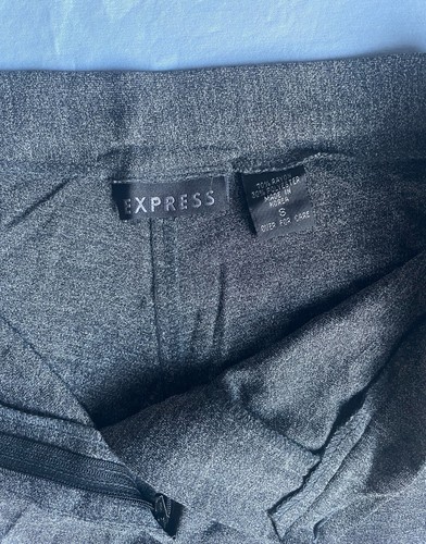 Express Casual Editor Pants Women's Small Gray Rayon Polyester - Picture 9 of 11
