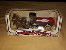 VINTAGE 1990 ERTL HORSE WAGON TRUE VALUE HARDWARE COIN BANK NOS NEW OLD STOCK