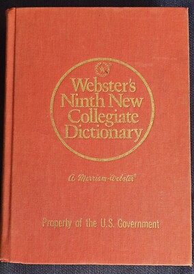 Websters Ninth New Collegiate Dictionary Merriam Erbstück 1983 USA geb. Register