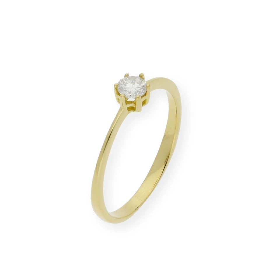 Anillo Diamante Certificado 0,30 ct Oro 18k Complementos de Mujer Joyería Moda - Imagen 4 de 4