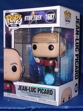 Figura Vinilo Star Trek Transporter Jean-Luc Picard Brillo Funko Pop Plus #1687