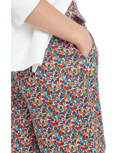 Sportscraft Size 16 Gleeson Liberty Floral 100% Linen Shorts - Picture 8 of 10