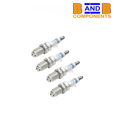 SPARK PLUGS x4 MINI AUDI VW SEAT FORD FIAT LAND ROVERBOSCH SUPER 4 A1367