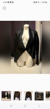 Scoop Nyc Leather Jacket Size Small Warn Once