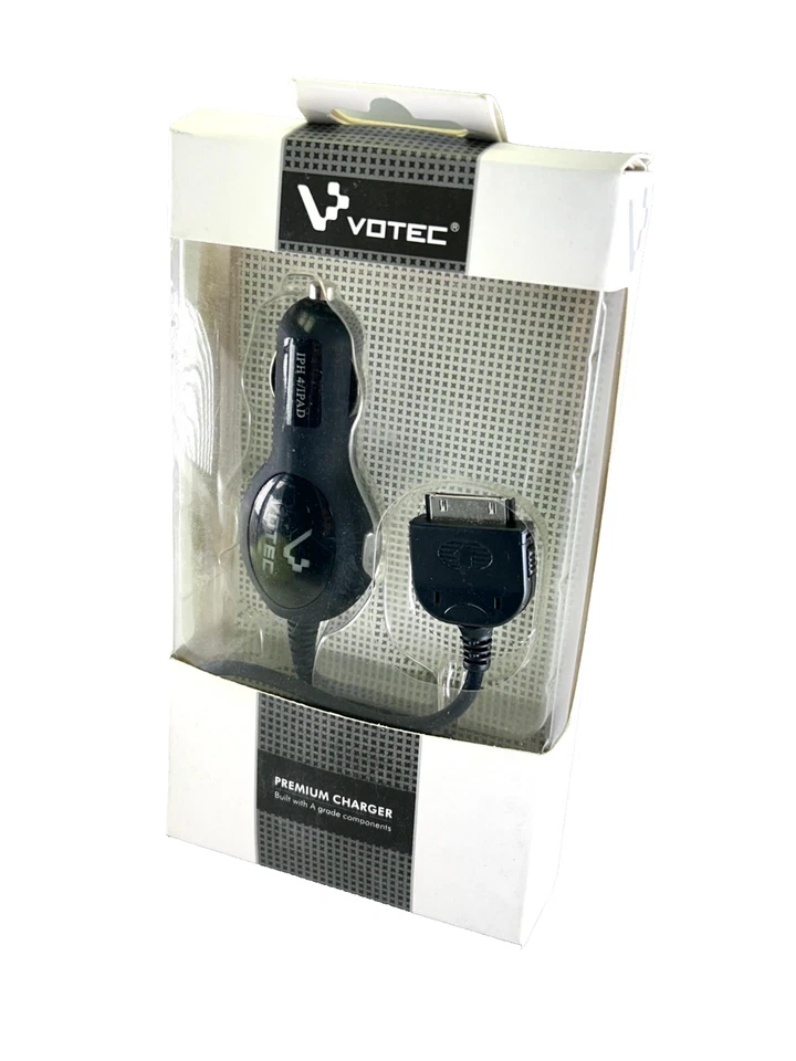 Cargador de coche Votec Premium construido con componentes de grado A para iPhone 4/iPad Foto 3 de 4