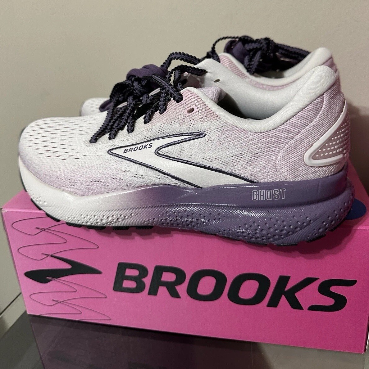 NEW Womens Sz Brooks Ghost 16 Running Tennis Shoes Purple Empower Her