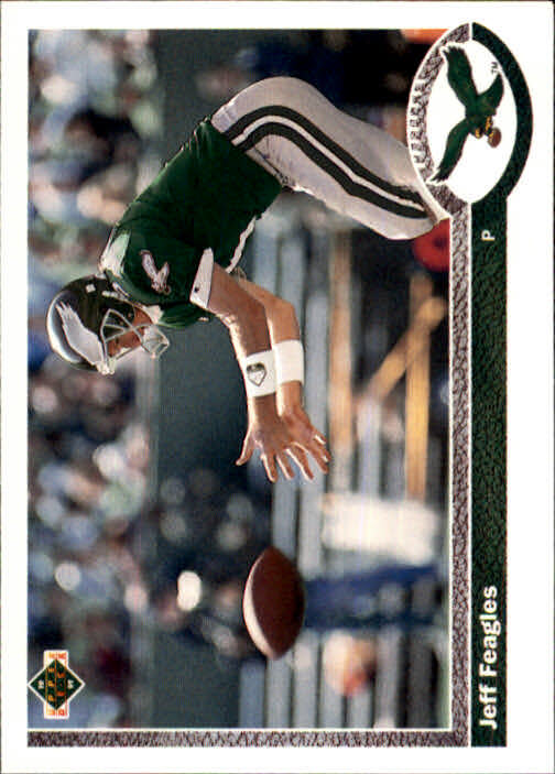 1991 Upper Deck #678 Jeff Feagles RC - NM