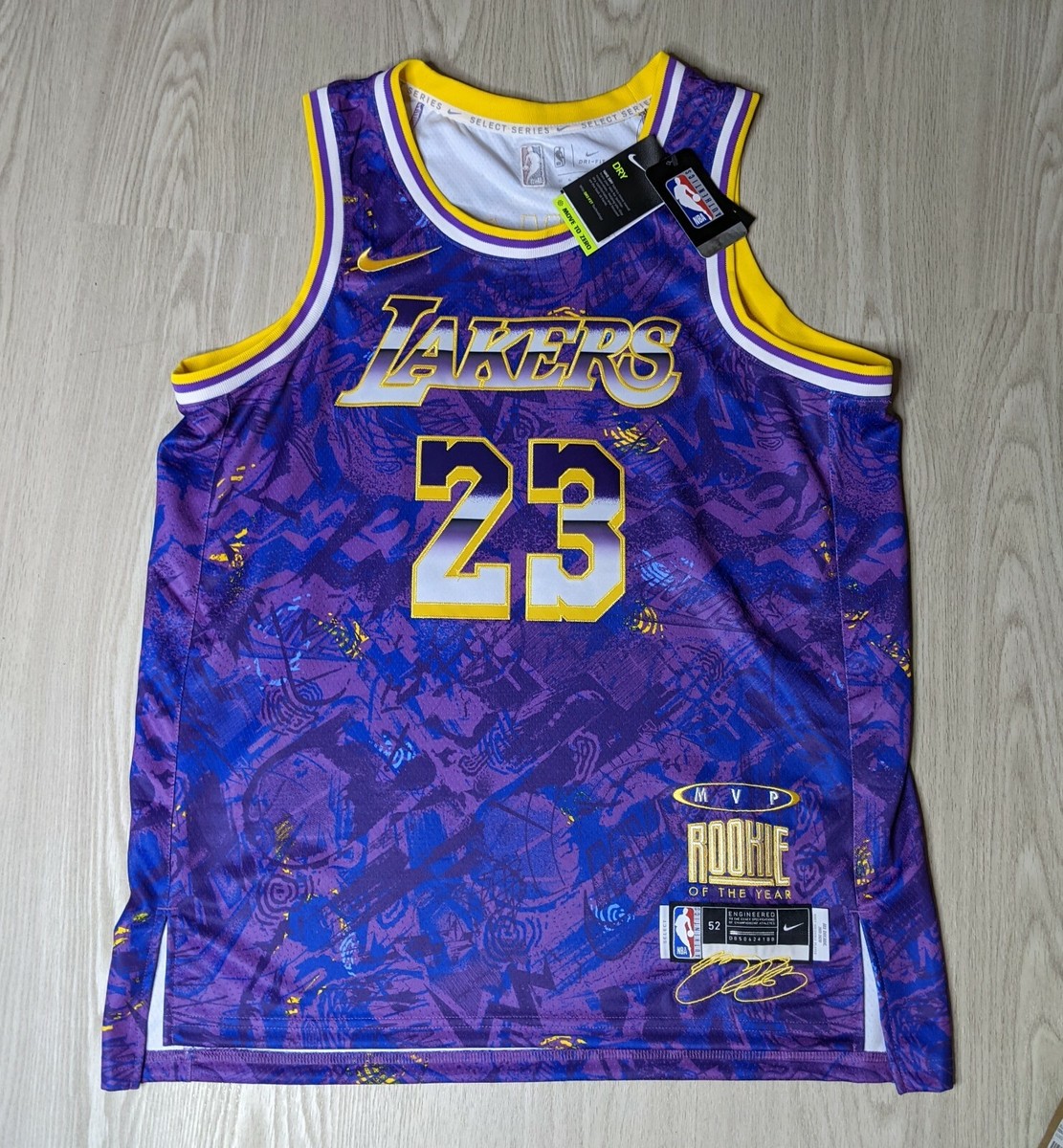 Los Angeles Lakers Jersey Mens Extra Large Nike LeBron James Select Series  NWT