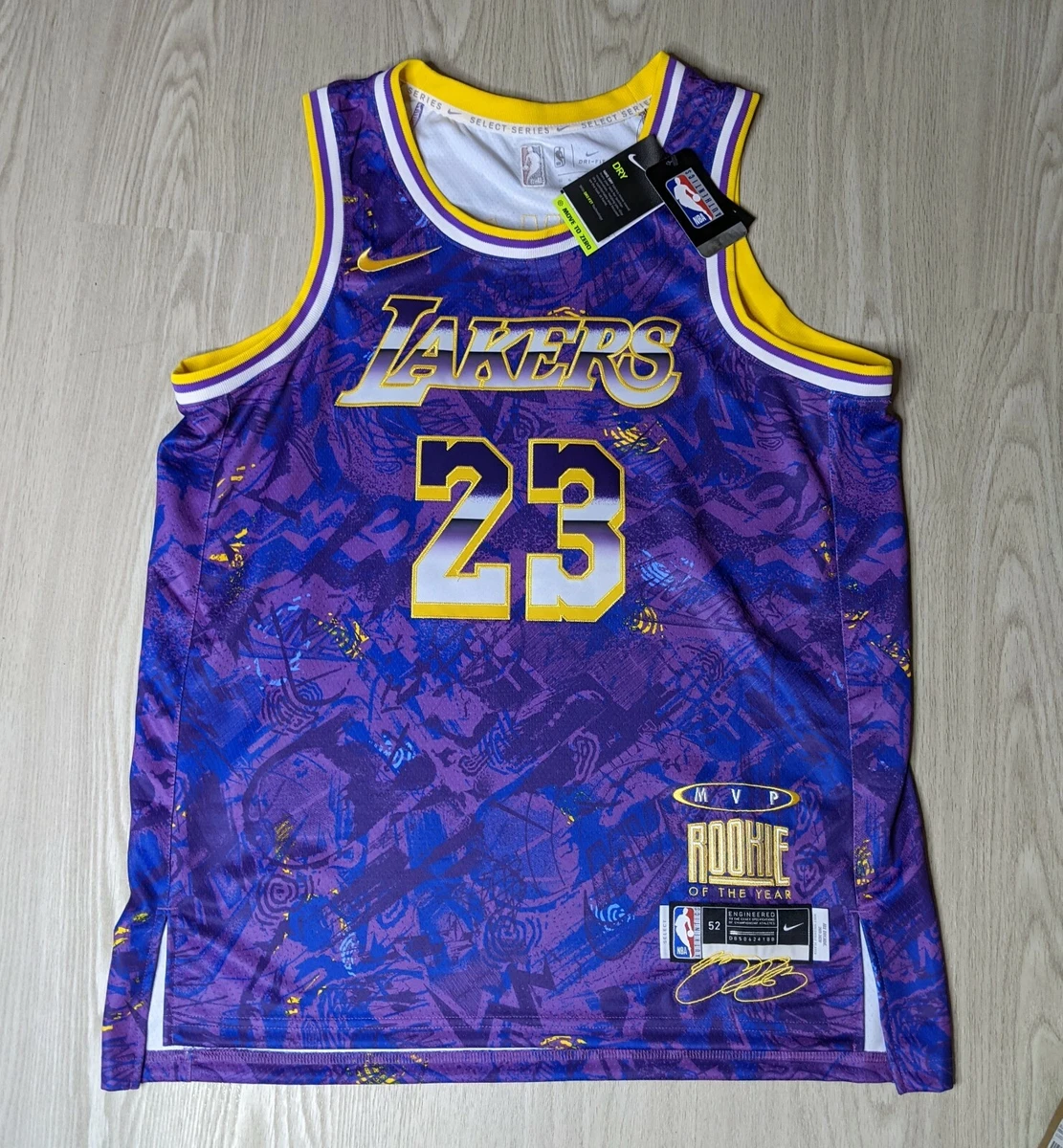 Nike Men's NBA Los Angeles Lakers LeBron James MVP White Jersey