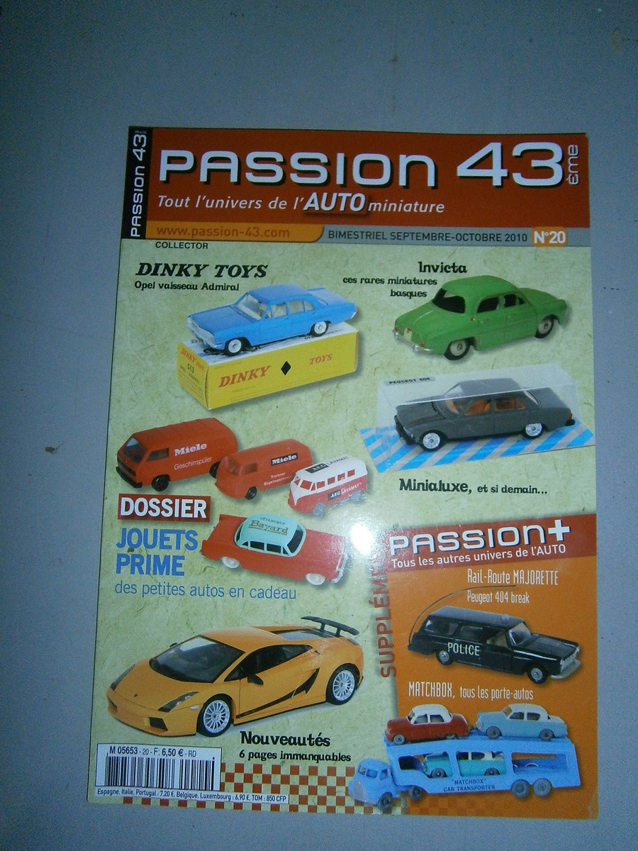 Revue PASSION N°7 Univers Auto Miniature Dinky Norev - Occasion Collection