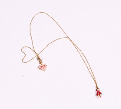 N2 & Les Nereides Little Red Riding Hood Tiny Necklace 20,5''