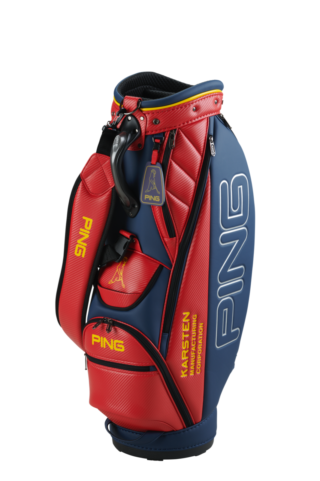 Ping Golf PU Sports Cart Club Bag CBU2303 Red Divider 5way 7 Pockets
